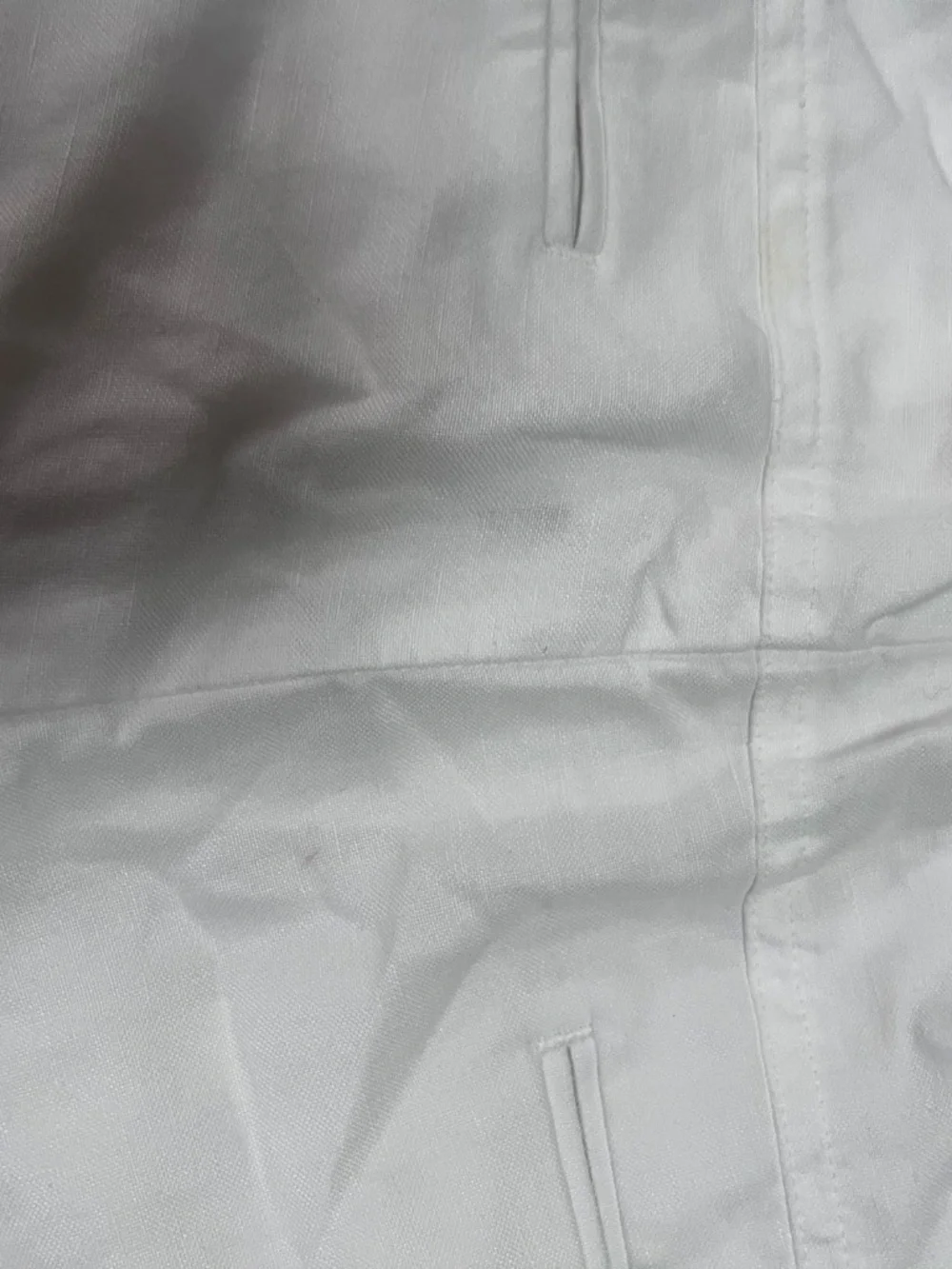 J Crew Murano Lucas Fit Pants Mens 39x30 White  Baird McNutt Irish Linen Blend
